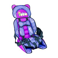 ASIENTO DE AUTO PARA BEBE NIÑOS PORTATIL COLOR MORADO